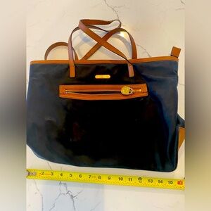 Michael Kors Black & Brown Nylon Tote